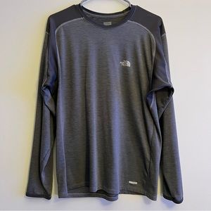 North Face Gray Long Sleeve Shirt M